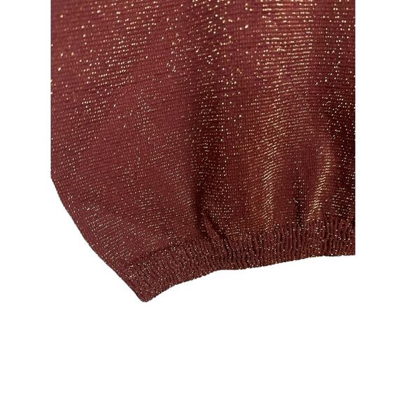 Intimately Free People Skinny Strap Seamless Sparkle Brami in Maroon Size XS/S - Picture 6 of 7